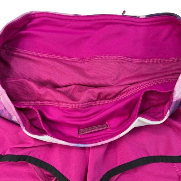 Lululemon Speed Short Raspberry Blooming Pixie Multi Size 6 - Picture 3 of 6